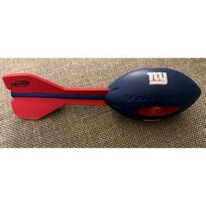 NERF Aero Whistler Howler Vortex Football Red Blue New York Giants